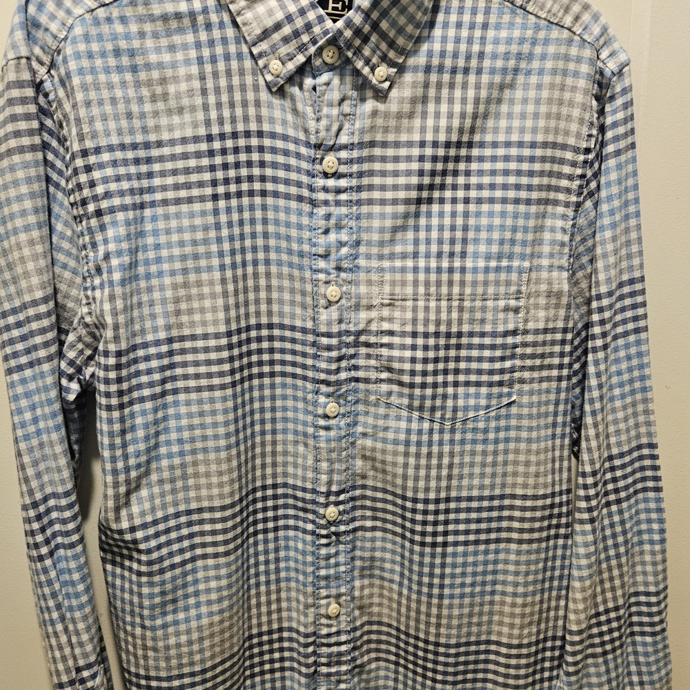 RYE by Hawker Rye mens slim fit dress shirt SIZE MEDIUM MULTICOLOR  LM6